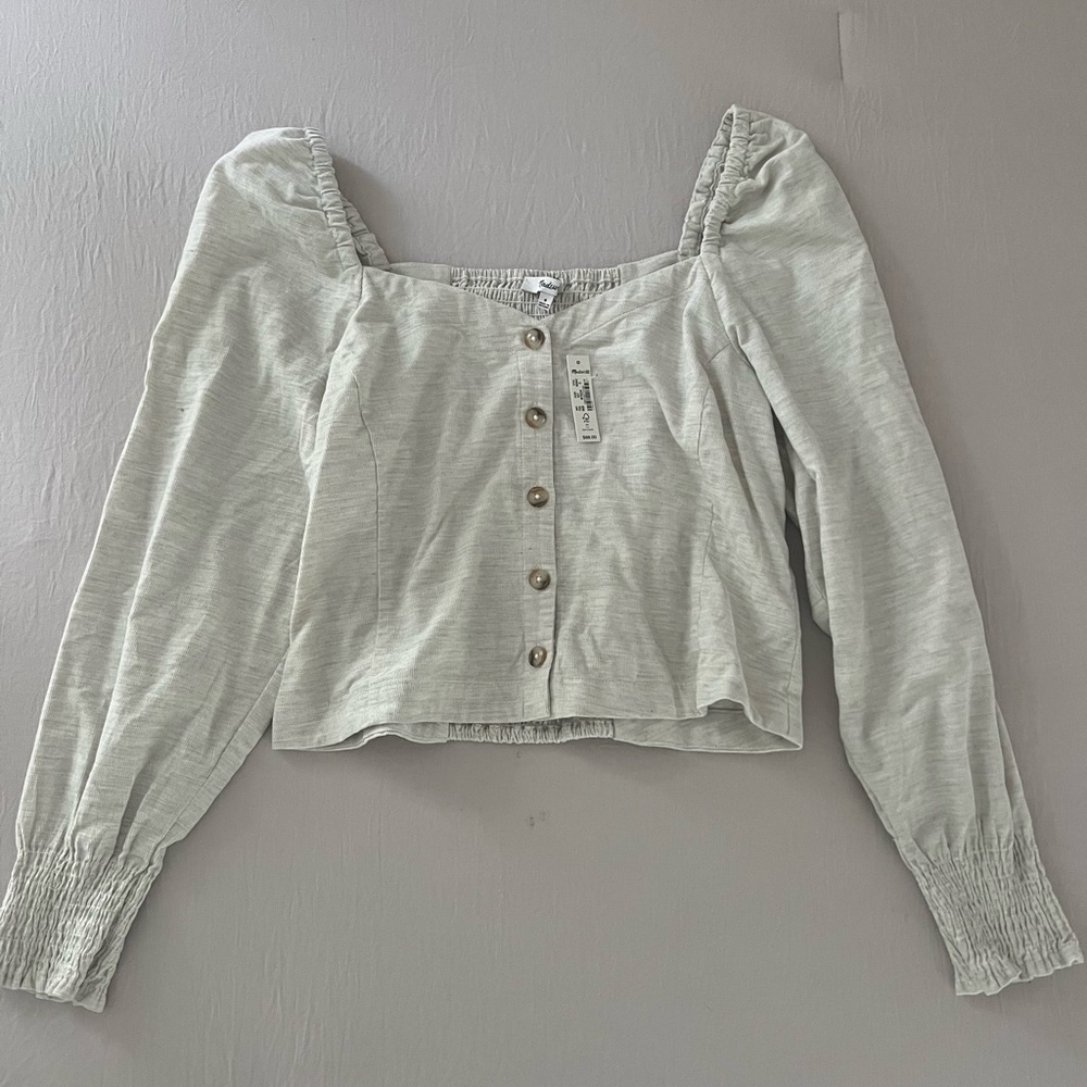 Madewell Corduroy Sweetheart Top